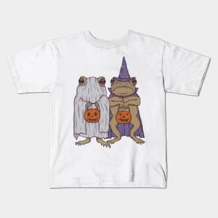 Trick Or Treating Frogs Kids T-Shirt